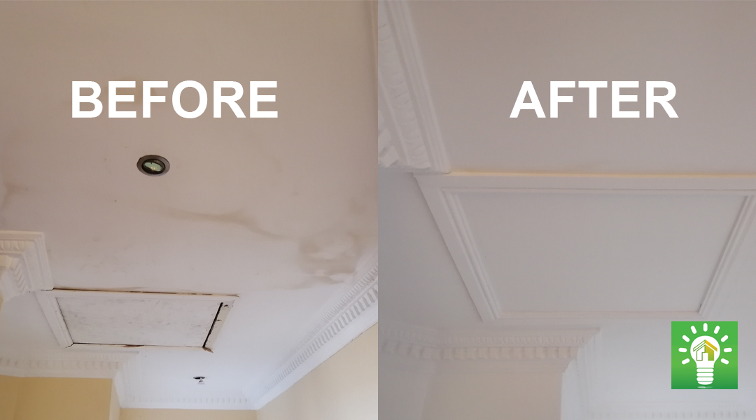 Repair of Water Damage from Burst Geyser